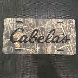Cabela’s license plate NWOT